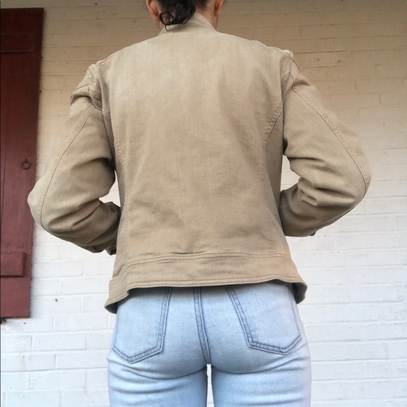 tan trucker jacket - Picture 4 of 5